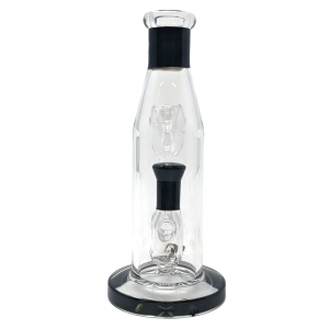 6" Built-In Perc Bottle Shape Water Pipe Rig - [ZD257]